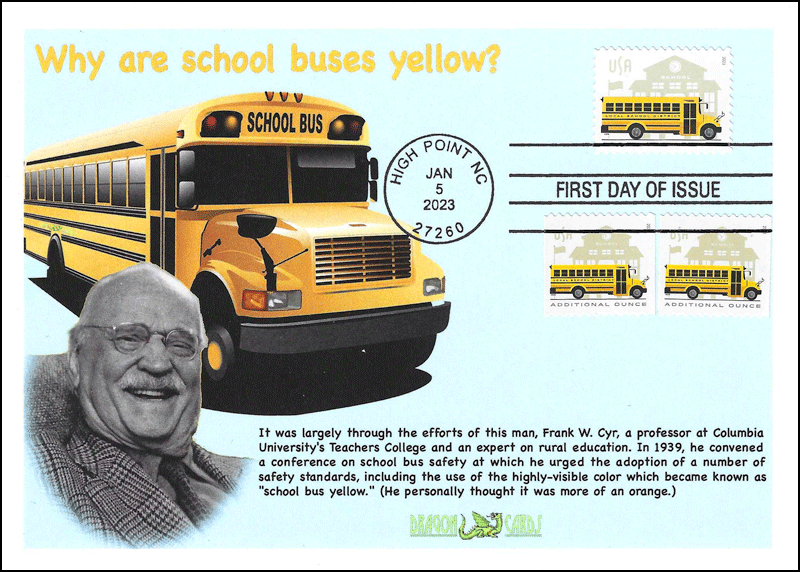 School Bus Dragon Card