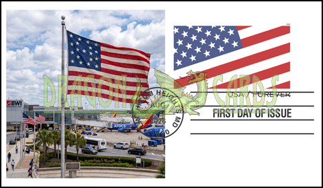 Diagonal U.S. Flag envelope